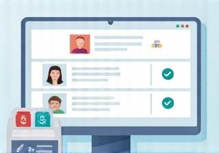 Illustration of a secure online payment process interface with a lock icon.